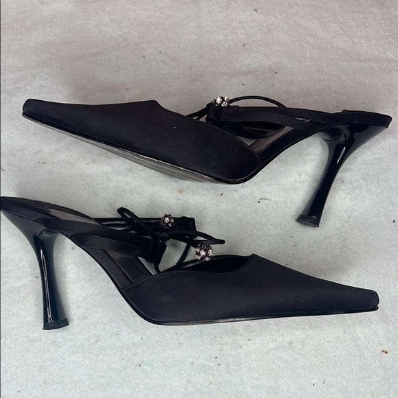 Enzo Angiolini Black Women's Evening Heels Size 7.5 - Picture 3 of 10